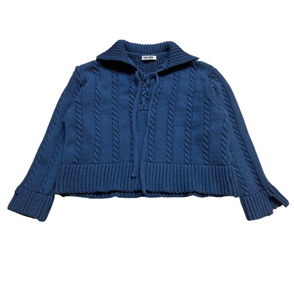 Ciao Lucia Karolyn Pullover Cable Knit Sweater Women's Small Preppy Cottage